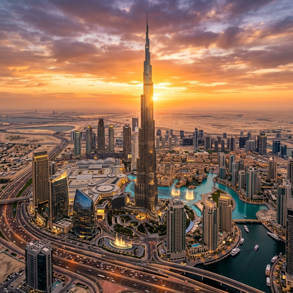 Dubai UAE Skyline